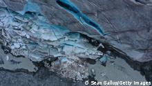 Glaciers are rapidly melting in Switzerland