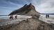 Tourists walking on the Tsanfleuron glacier, missing the ice that covered it for at least 2,000 years Tourists walking on the Tsanfleuron glacier, missing the ice that covered it for at least 2,000 years