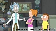 RICK AND MORTY, from left: Rick Sanchez (voiced by Justin Roiland), Summer Smith (voiced by Spencer Grammer), Morty Smith (voiced by Justin Roiland), (Season 3, 2017). photo: ©Adult Swim / Courtesy: Everett Collection