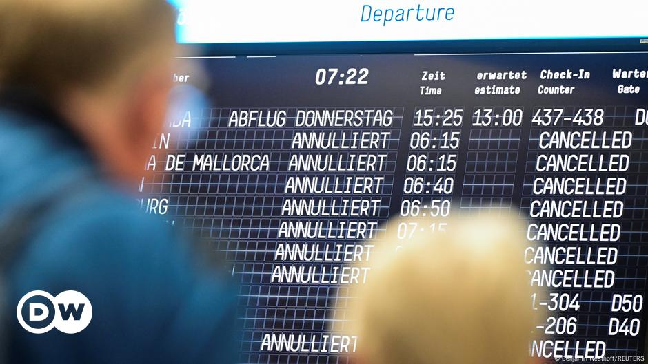 Deutschland: Flüge gestrichen, da Eurowings-Piloten streiken |  Neuigkeiten |  DW