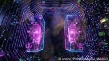 
Ai Digital Tunnel, 3D illustration Background for advertising and wallpaper in sci fi and technology innovation scene. 3D rendering in decorative concept., 3D illustration Background for advertising and wallpaper in sci fi and technology innovation scene. 3D rendering in decorative concept., 25.05.2022
urzine/PantherMedia/IMAGO