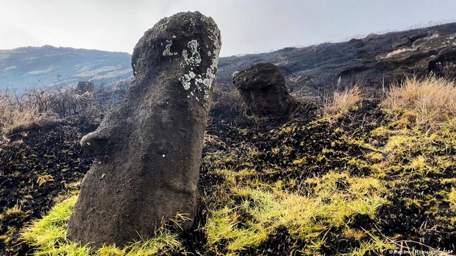 Easter Island wildfire chars famous moai statues | News | DW - Vimarsana News