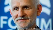 A prominent human rights activist in Belarus Ales Bialiatski is seen during the the Forum 2000 conference Democracy and Its Discontents, A Quarter-Century After the Iron Curtain and Tiananmen in Prague, Czech Republic, October 13, 2014. Forum 2000 Foundation pursues the legacy of Vaclav Havel by supporting the values of democracy and respect for human rights. (CTK Photo/Vit Simanek)