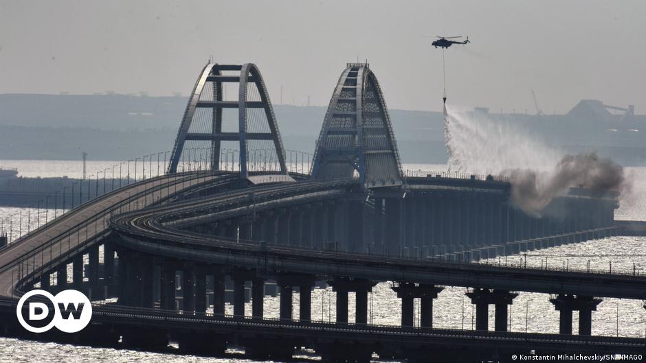 Ukraine aktuell: Schwere Schäden nach Brand auf Krim-Brücke