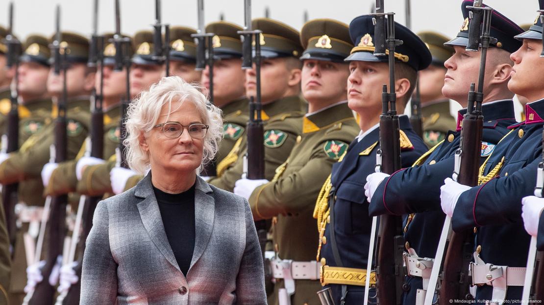 Ministra alemã da Defesa Christine Lambrecht 