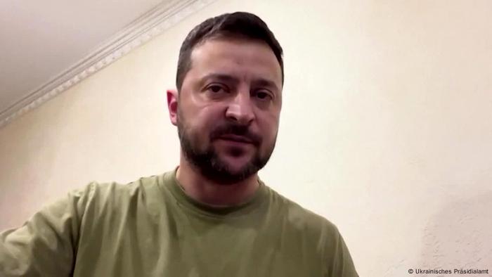 Still Ukraine Präsident Selenzkij Video Ansprache 08.10.2022