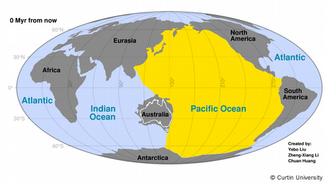 Próximo supercontinente pode se formar quando Oceano Pacífico desaparecer