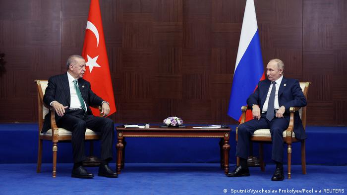 Kasachstan Diplomatie l Treffen zwischen Erdogan und Putin