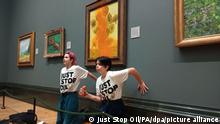 Intentan vandalizar 'Los girasoles' de Van Gogh en la National Gallery de Londres