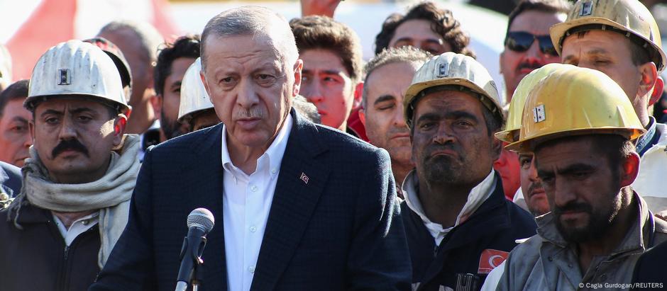 Erdogan viajou neste sábado ao local do incidente: 