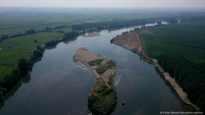 El río Evros forma la frontera entre Grecia y Turquía.