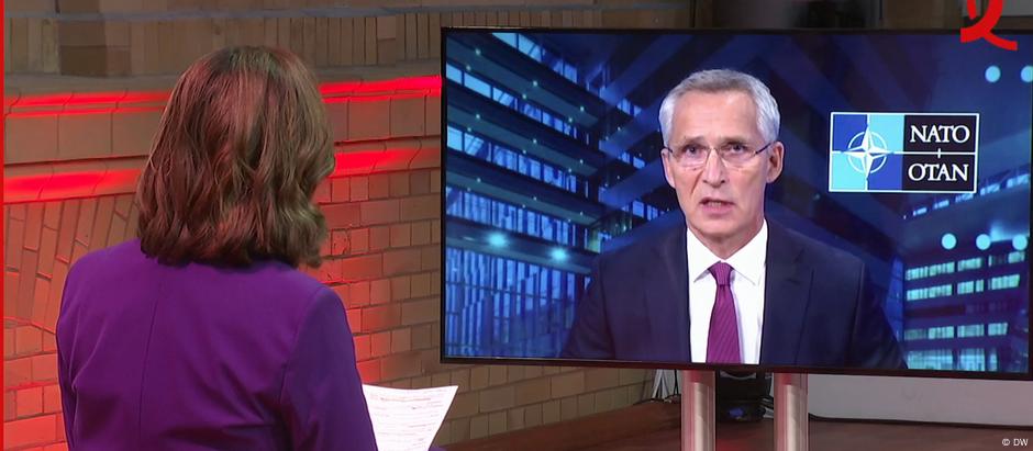 Stoltenberg foi entrevistado no programa da DW 
