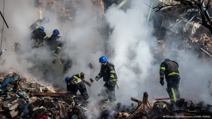 Ukraine, Kiew | Russischer Drohnen Angriff 