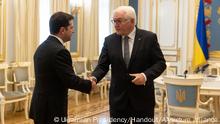 Zelensky da Steinmeier sun hadu a Ukraine