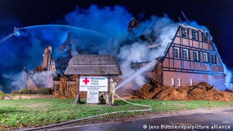Приют за бежанци в германската провинция Мекленбург Предна Померания изгоря Полицията