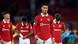 Cristiano Ronaldo von Manchester United geht mit verärgertem Gesicht vom Feld Cristiano Ronaldo von Manchester United geht mit verärgertem Gesicht vom Feld