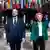 欧洲理事会主席米歇尔与欧盟委员会主席冯德莱恩在峰会结束后赶往新闻发布会 