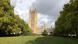 A green lawn and a grey sky, the Houses of Parliament in the background A green lawn and a grey sky, the Houses of Parliament in the background
