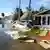 Fort Myers, Florida, USA: Water remains on the homes at Palmetto Palms Mobile Home Park off Summerlin Road on Thursday, Sep 29, 2022