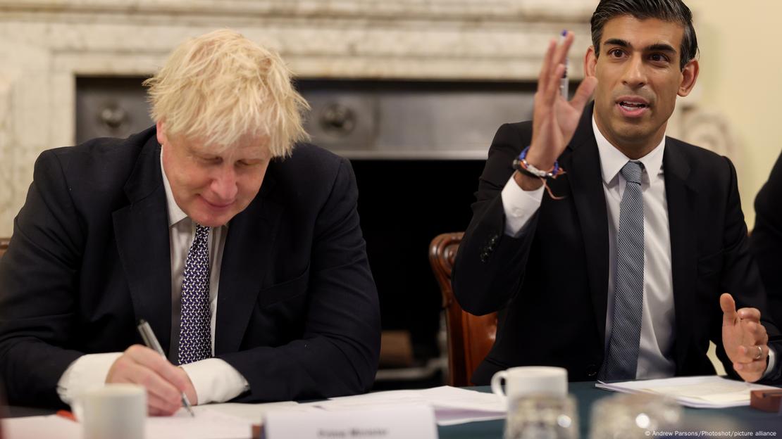 Boris Johnson e Rishi Sunak
