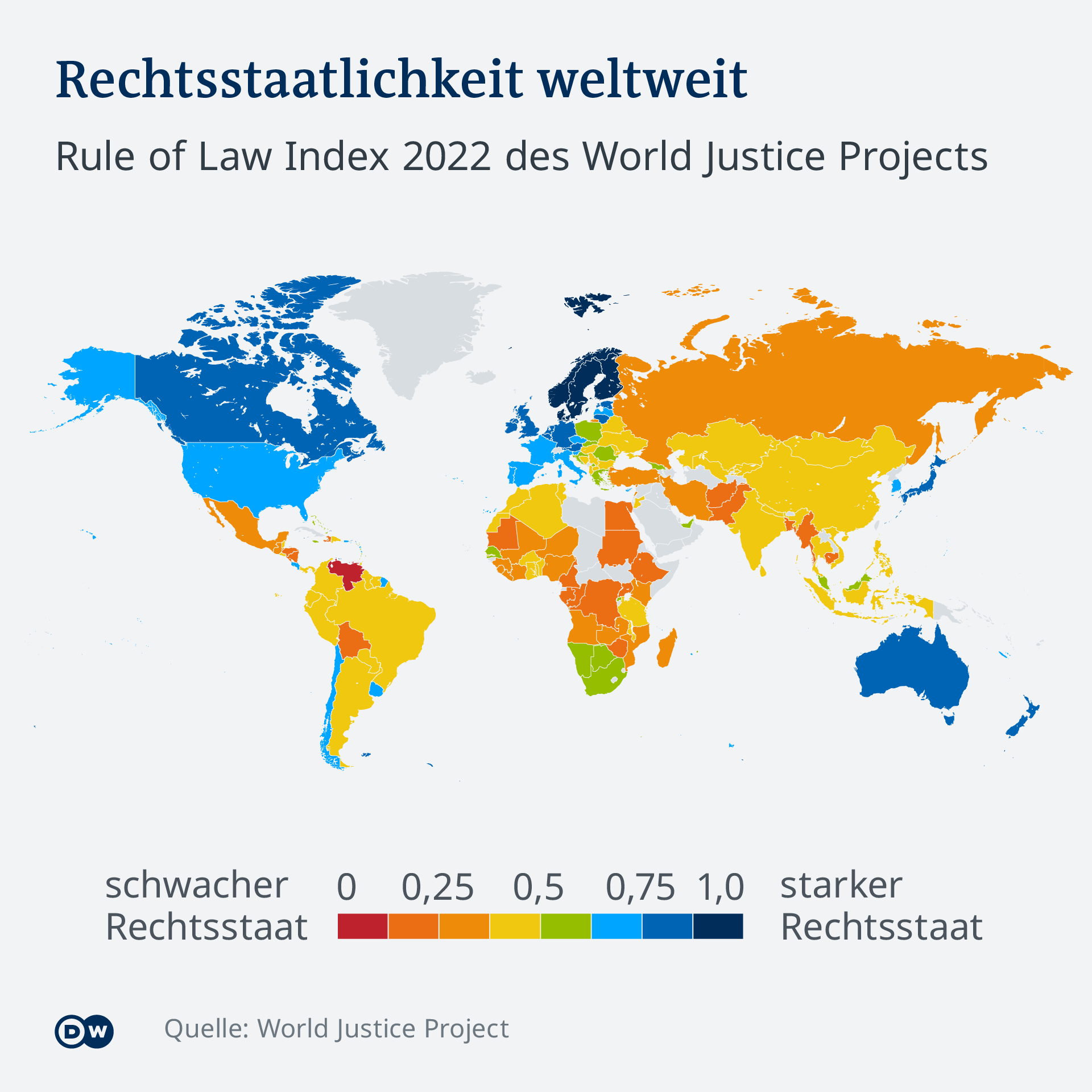 Infografik Rechtsstaatlichkeitsindex