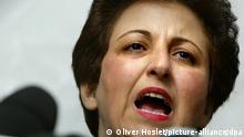 2003 Nobel Peace Prize winner Iranian Shirin Ebadi speaks to the press during a news conference held in Paris 10th October 2003. She was given the award for her work for fighting for democracy and the rights of women and children. She is the first Muslum woman to win the award and the first Iranian. EPA/OLIVIER HOSLET |