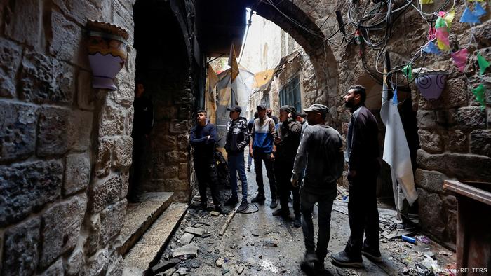 Tropas israelíes entraron y destruyeron este edificio, utilizado, según un portavoz del Ejército, como fábrica de bombas por Lions' Den, en Nablus.