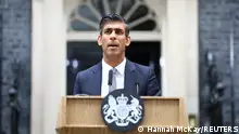 25.10.2022+++ Britain's new Prime Minister Rishi Sunak delivers a speech outside Number 10 Downing Street, in London, Britain, October 25, 2022. REUTERS/Hannah McKay
