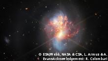 El James Webb enseña un par de galaxias entrelazadas que interactúan