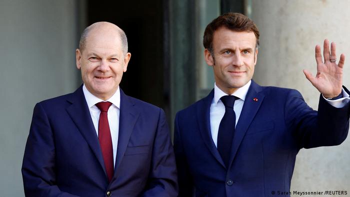 Olaf Scholz dhe Emmanuel Macron, Paris, 26.10.2022. Takimi nuk u pasua nga asnjë deklaratë.