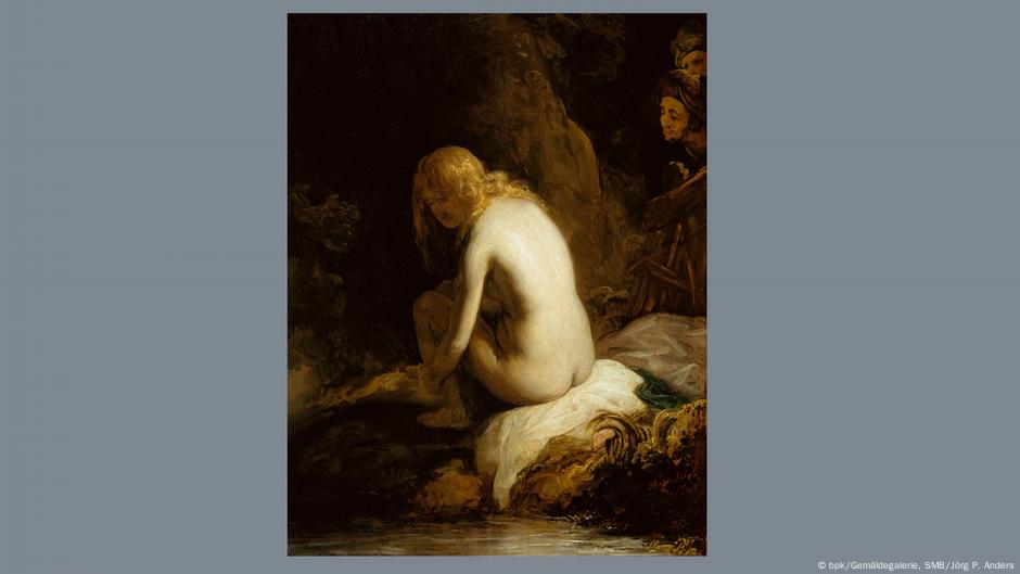 Rembrandt und Werkstatt, Susanna und die beiden Alten, um 1630, 49,6 x 37,8 cm, Öl auf Eichenholz, Staatliche Museen zu Berlin Gemäldegalerie, Berlin Foto: bpk/Gemäldegalerie, SMB/Jörg P. Anders Rembrandt und Werkstatt, Susanna und die beiden Alten, um 1630, 49,6 x 37,8 cm, Öl auf Eichenholz, Staatliche Museen zu Berlin Gemäldegalerie, Berlin Foto: bpk/Gemäldegalerie, SMB/Jörg P. Anders