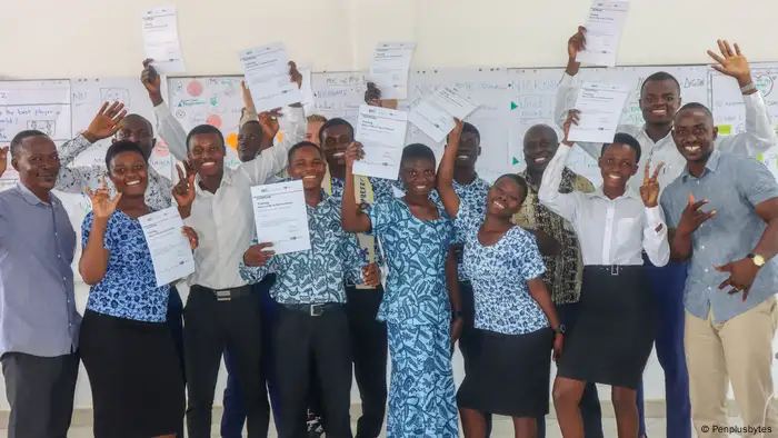 Ghana House of Grace School for the Deaf students hold certificates