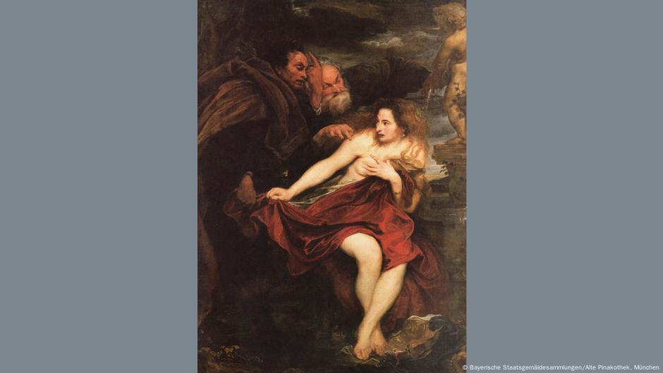 Anthonis van Dyck, Susanna und die beiden Alten, um 1622/23, 194 x 144 cm, Leinwand, Bayerische Staatsgemäldesammlungen – Alte Pinakothek, München Anthonis van Dyck, Susanna und die beiden Alten, um 1622/23, 194 x 144 cm, Leinwand, Bayerische Staatsgemäldesammlungen – Alte Pinakothek, München