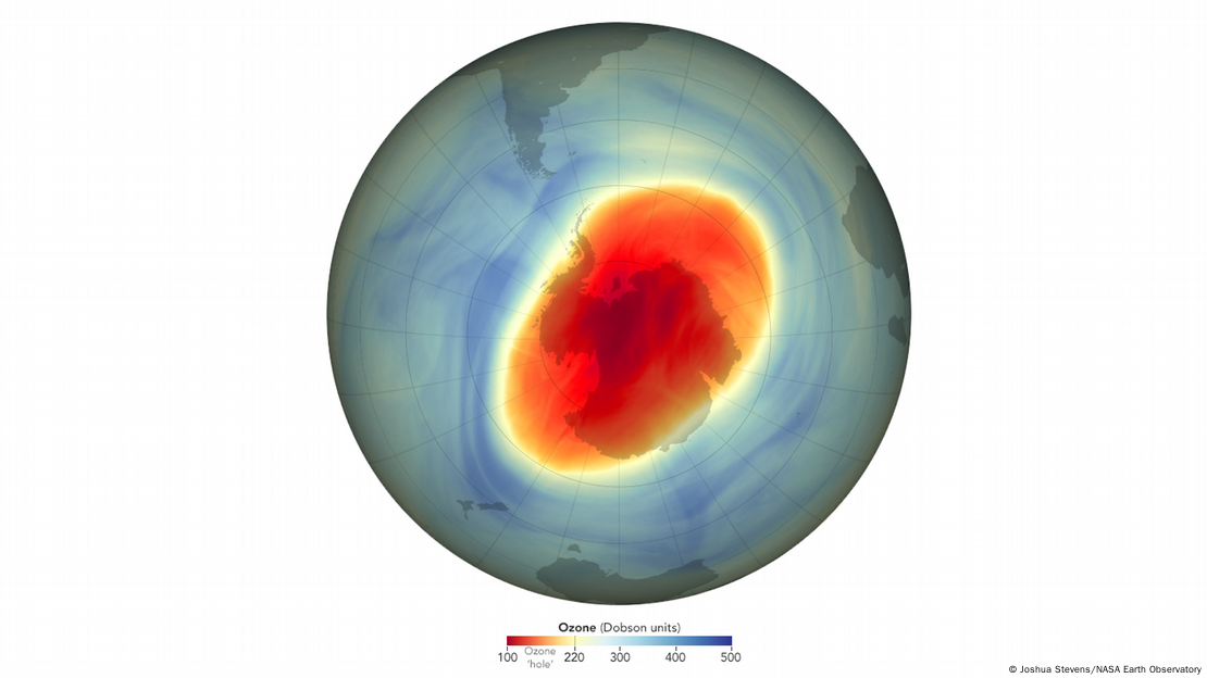 El agujero en la capa de ozono había decrecido en 2022