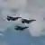 F-16 fighter jets belonging to the Greek air force taking part in a military parade