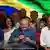 2022年10月30日，巴西前總統盧拉在聖保羅舉行的總統第二輪選舉中投票結束後向支持者發表講話。