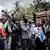 Anti-Rwanda protesters march towards the border of the Democratic Republic of Congo and Rwanda in Goma
