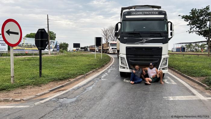 Bloqueio em rodovia no Mato Grosso