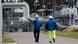 Workers at the Nord Stream 1 gas facility in Lubmin, Germany