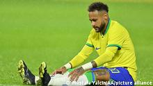 PARIS, FRANCE - SEPTEMBER 23: Neymar of Brazil in action during the friendly match between Brazil and Ghana at Oceane Stadium in Le Havre, France on September 23, 2022. Mustafa Yalcin / Anadolu Agency