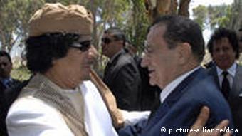 Treffen von Mubarak und Gaddafi