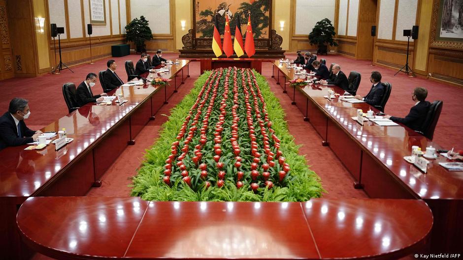 2022年11月4日，肖爾茨在北京與習近平會晤。