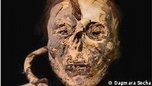 Kopf eines Kindes aus der Nazca-Kultur, das mit Psychedelika betäubt wurde, bevor es in einem Ritual geopfert wurde.