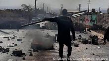 Iranian protesters clashed with police in Karaj a town near the capital, reportedly killing or wounding a number of members of the security forces, The protesters had gathered in Karaj, just outside Tehran, to mark the 40th day since the shooting death of Hadis Najafi, 22, one of several young women to have been killed during the protests. The demonstrations were ignited by the death of Mahsa Amini by the country's morality police.The 40th day after someone's death has great symbolism in Shiite Islam and is marked by public mourning. Commemorating protester deaths has given momentum to the ongoing demonstrations, Karaj. Iran. November 3, 2022. Photo by SalamPix/ABACAPRESS.COM