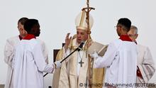 Pope Francis presides over a holy mass at Bahrain National Stadium during his apostolic journey, in Riffa, Bahrain, November 5, 2022. REUTERS/Hamad I Mohammed