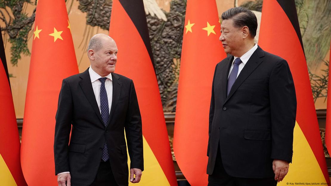 германскиот канцелар Олаф Шолц и кинескиот претседател Ши Џинпинг