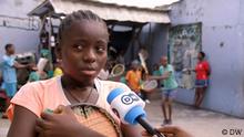 Kamerun: Tennis-Training im Hinterhof
