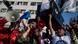 People opposing the government of Peruvian President Pedro Castillo chant slogans into the microphone People opposing the government of Peruvian President Pedro Castillo chant slogans into the microphone