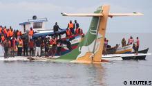 06.11.2022
Rescuers attempt to recover the Precision Air passenger plane that crashed into Lake Victoria in Bukoba, Tanzania, November 6, 2022. REUTERS/Stringer
NO RESALES. NO ARCHIVES