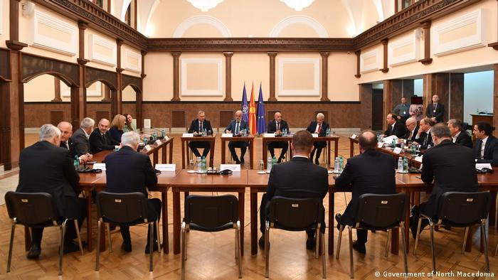 Nordmazedonien Treffen der Parteivorsitzenden